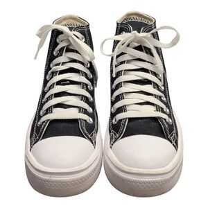 Converse Chuck Taylor All Star Platform Sneakers Womens 6.5M Black White 568497C